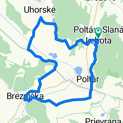 Slaná Lehota - Uhorské - Rovňany - Breznička - Poltár - Slaná Lehota