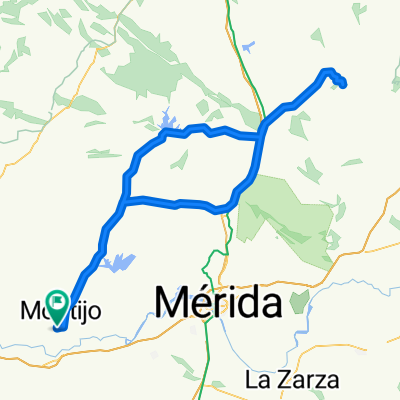 Puebla de la Calzada-Montanchez-Puebla de la Calzada
