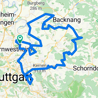 Pattonville-Marbach-Backnang-Berglen-Rotenberg_130KM