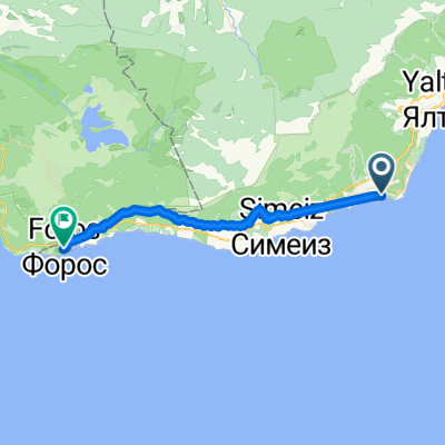 гаспра-форос старая (верхняя)дорога