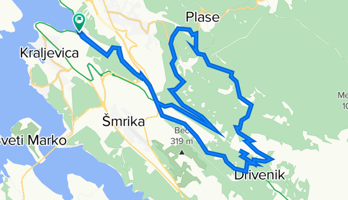 51. Bakarac-Križišće-Laborišća(vrh)-Drvenik-Veli Dol-Križišće-Bakarac