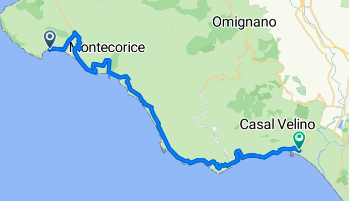7. Etappe: Ogliastro Marina - Marina di Casal Velino