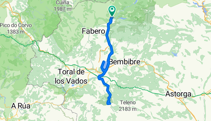 Susañe-Ponferrada-Morredero-Cubillos del Sil-Susañe