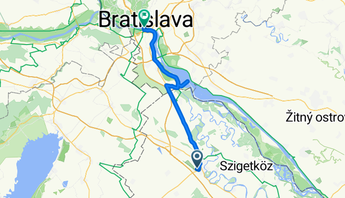 from Mosonmagyaróvár to Bratislava 