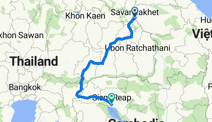 siem reap to savannakhet