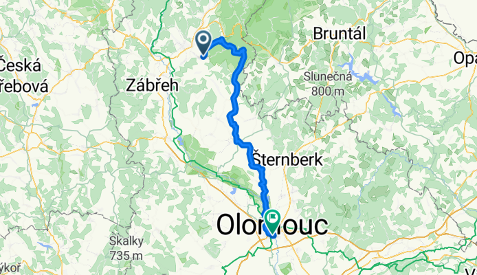 Nový Malín-Rabštejn-Olomouc