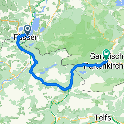 Füssen - Lermoos - Garmisch-Patenkirchen