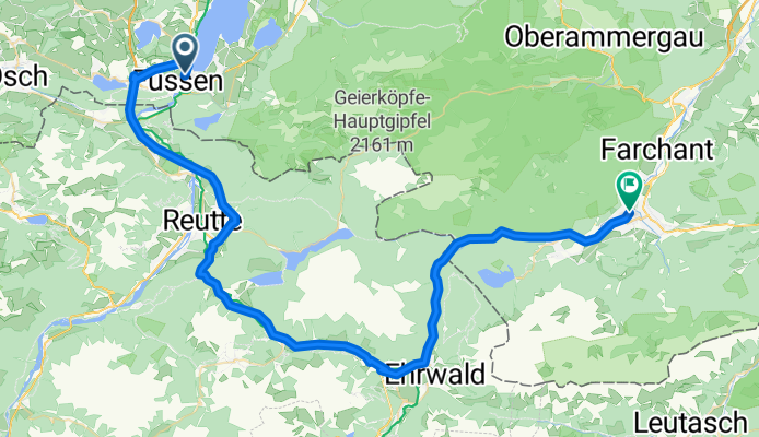 Füssen - Lermoos - Garmisch-Patenkirchen