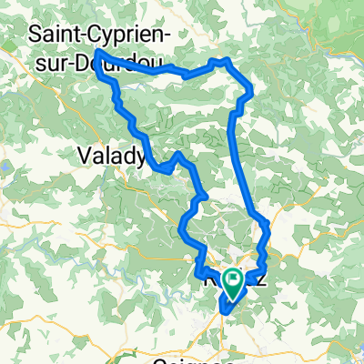 Rodez plateau Villecomtal-St Cyprien Dourdou