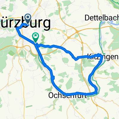 Würzburg - Ochsenfurt - Kitzingen - Würzburg