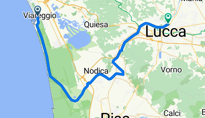Viareggio =&gt; Lucca