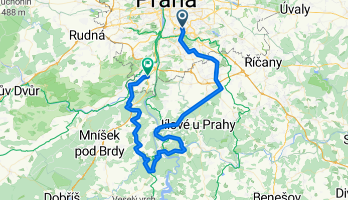 Pres 2 reky a hreben Brd