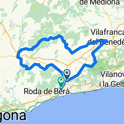 Arboç-Masuques-Vilafranca-St Jaume-Aiguaviva-Vilarodona-El Vendrell