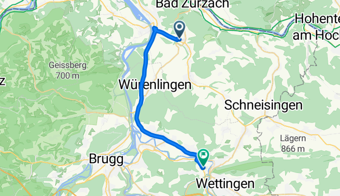 Tegerfelden - Wurenlingen - Baden CLONED FROM ROUTE 1631605