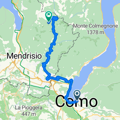Como - Cernobbio - val di Muggio - Roncapiano