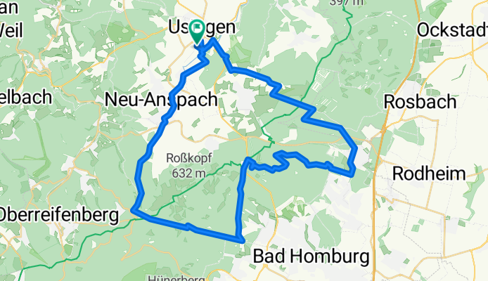 2013-04-14 Taunus Saalburg Sandplacken 1000 Höhenmeter
