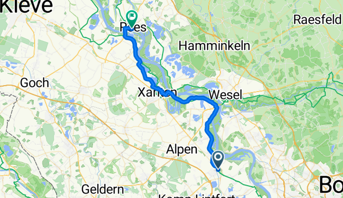 Rheinberg - Rees linksrheinisch