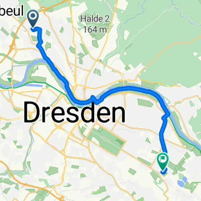 DD Trachau - Elberadweg - LA Stadion Bodenbacher Str.