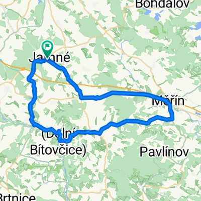 Jamné-Luka-Chlumek-Měřín a zpět