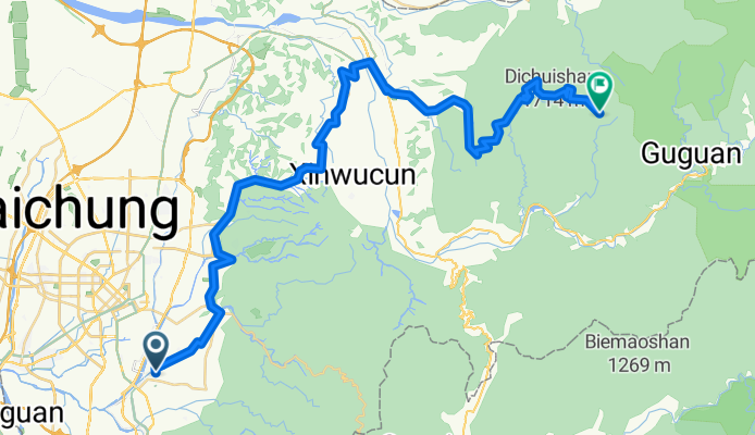 大里松提麵包店到大雪山26K