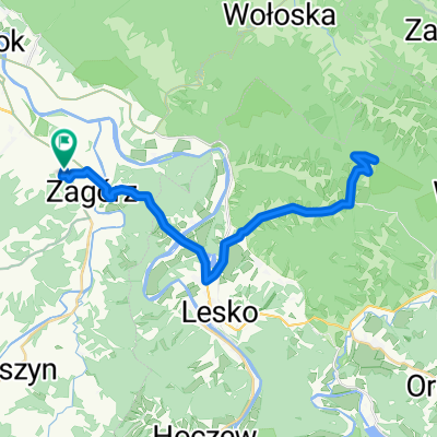 Zagórz-Bezmiechowa Górna(Szybowsko)- Zagórz