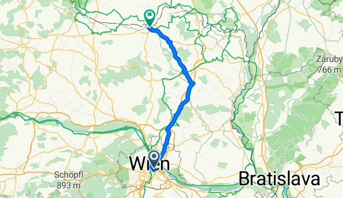 Day 1 - Vienna to Laa 80km