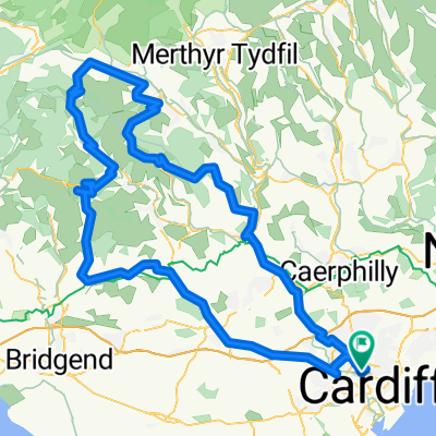 Cardiff, Ynys-y-bwl, Maerdy, Rhigos, Bwlch, Blackmill, Cardiff