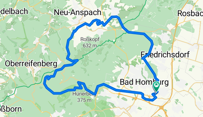 Bad Homburg - Feldberg über Fuchstanz