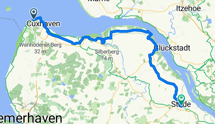 Cuxhaven-Duhnen nach Stade