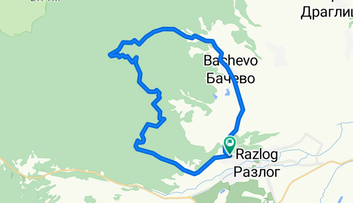 Разлог - Амов извор - Бачево - Разлог