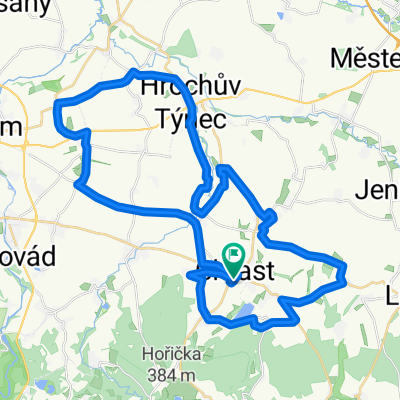 Chrast, Kočí, Hrochův Týnec, Přestavlky, Dobrkov, Chrast