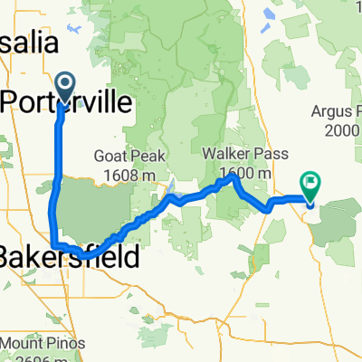 Porterville to Ridgecrest