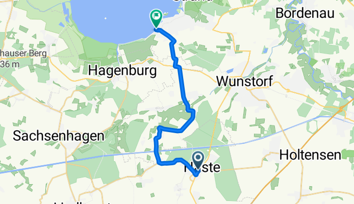 Haste - Steinhude (vorbei an der Sigwards Kirche)