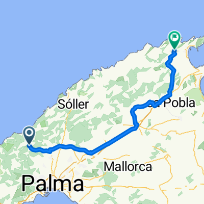 Esporles to Pollenca, south