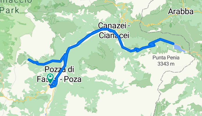 VIGO PASSO FEDAIA - MONZON - GARDECCIA - VIGO DI FASSA