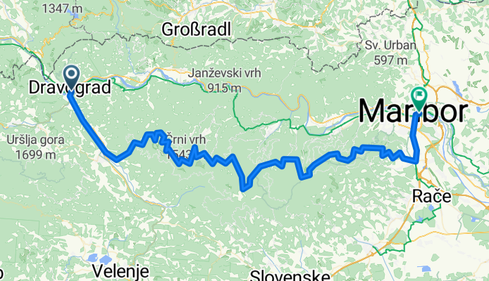 Pohorska transverzala: Maribor - Dravograd