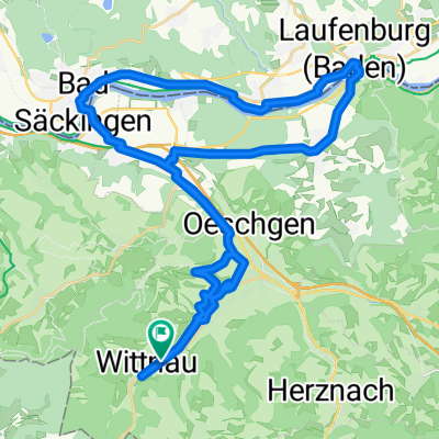 Wittnau - Eiken - Kaisten - Laufenburg - Bad Säckingen - Eiken - Wittnau