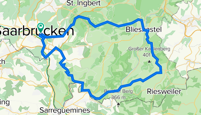 Saarbrücken - Gersheim - Saarbrücken