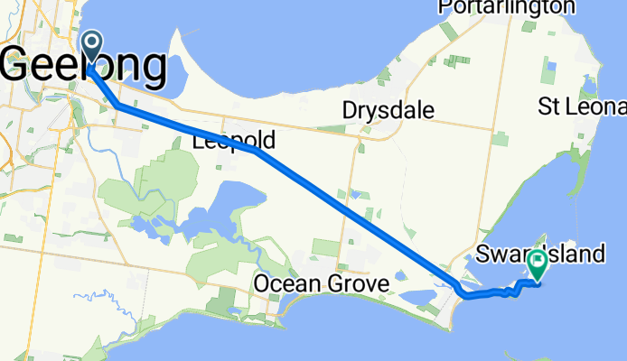 Geelong to queens cliff