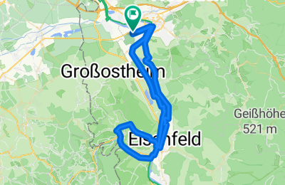 Route in der Bikemap App öffnen