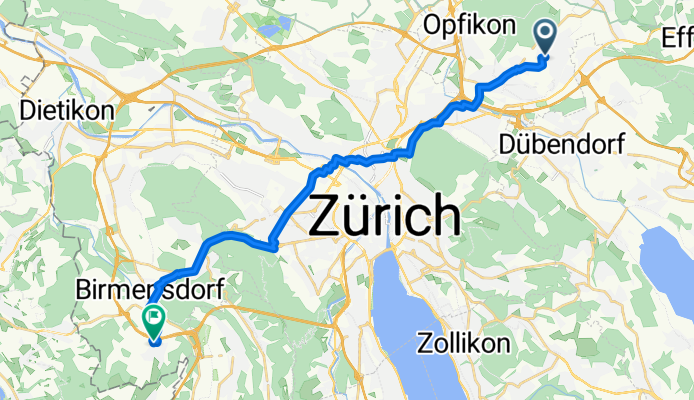 Arbeitsweg via Uitikon