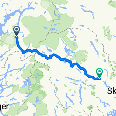 Odda - Bø (om Rauland - Øyfjell)