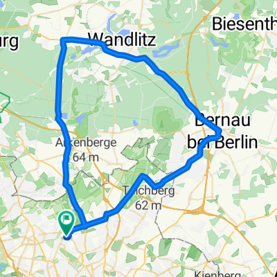 Pankow -Wenisckendorf - Bernau (Trainigsrunde)