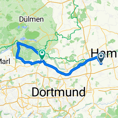 Pelkum-DH Kanal-DW Kanal Haltern-Oer-Datteln-DH Kanal-Pelkum 