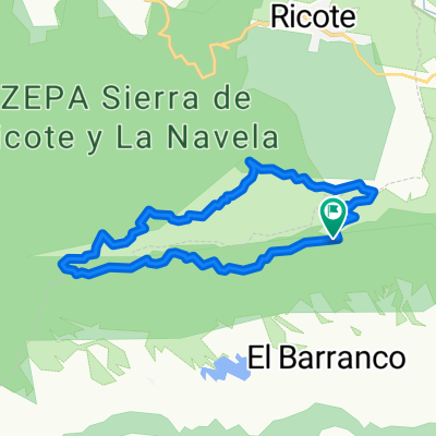 Senderismo por pista del cajal y rambla del Carcelin
