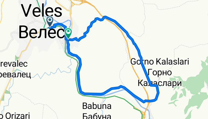 Veles - Kalaslari - Veles (okolu Sv. Ilija)