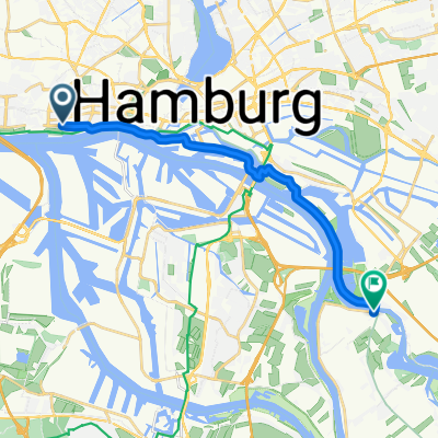Weg von Altona in die 4&amp;Marschlande