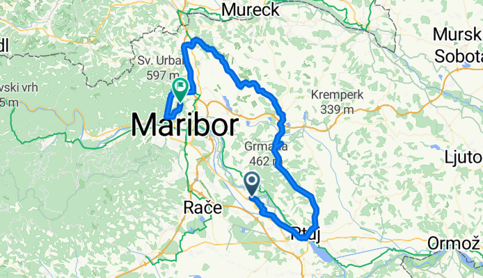 Starse-Ptuj-Selce-Lenart-Jakob-Sentilj-Dobrenje-Kamnica-Rospoh