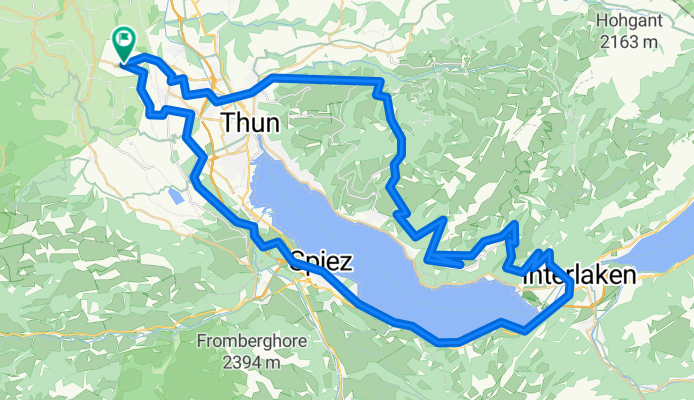 Homberg-Teuffenthal-Grön-Beatenberg-Interlaken-Spiez