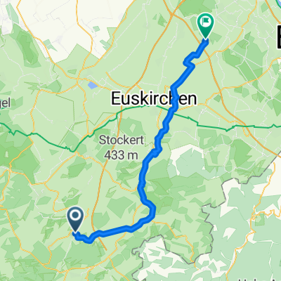 Erft Runde mit Zug von Weilerswist nach Nettersheim 45km 